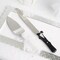 Wedding Silver Stainless Steel Knife and Server Bride Groom Cake Serving Set